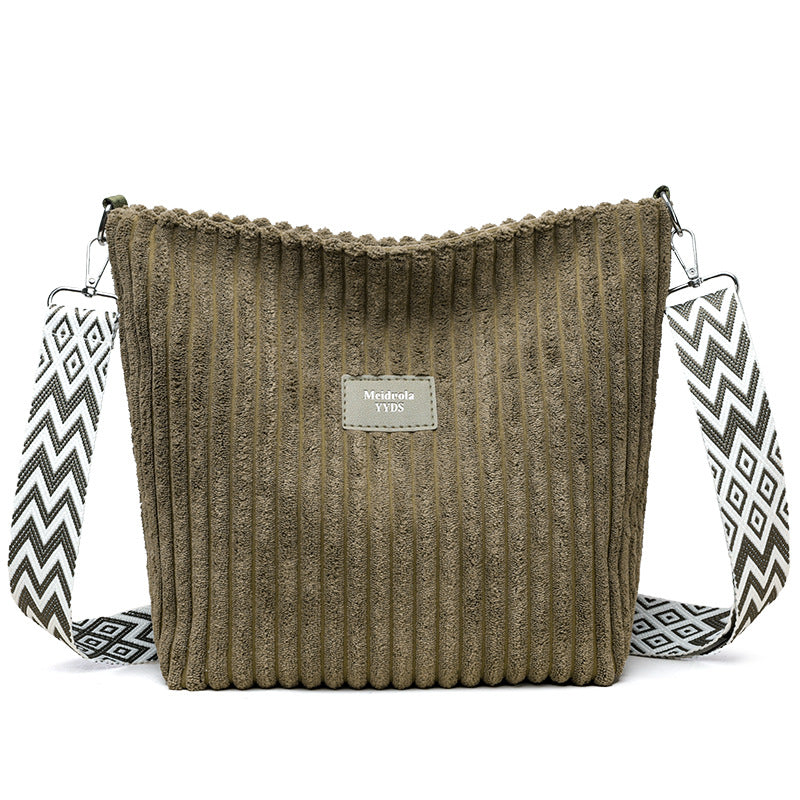 Women's Large Capacity Fashion Simple Commute Solid Crossbody Bags