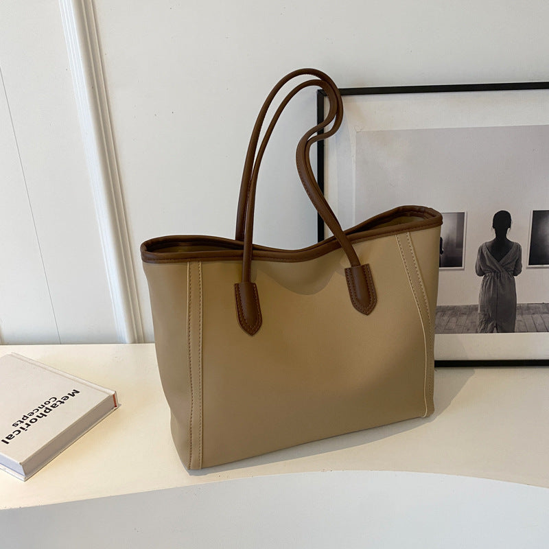 Women's High-grade Retro Simple Commuter Large Capacity Tote Bags