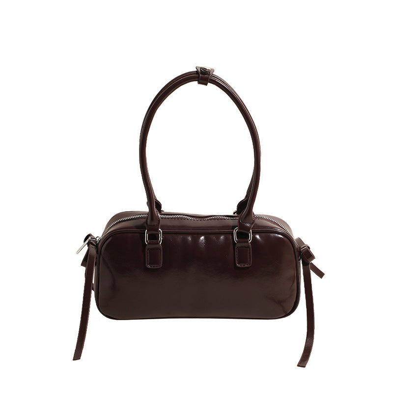 French Minority Fashion Vintage Bow Female Shoulder Bags
