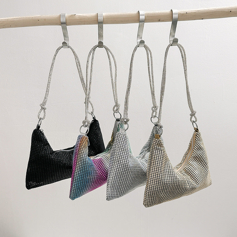 Women's Design Full Diamond Summer Popular Underarm Shoulder Bags