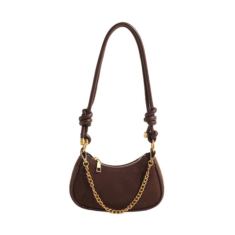Women's Matte Leather Fashion Retro Dumpling Western Shoulder Bags