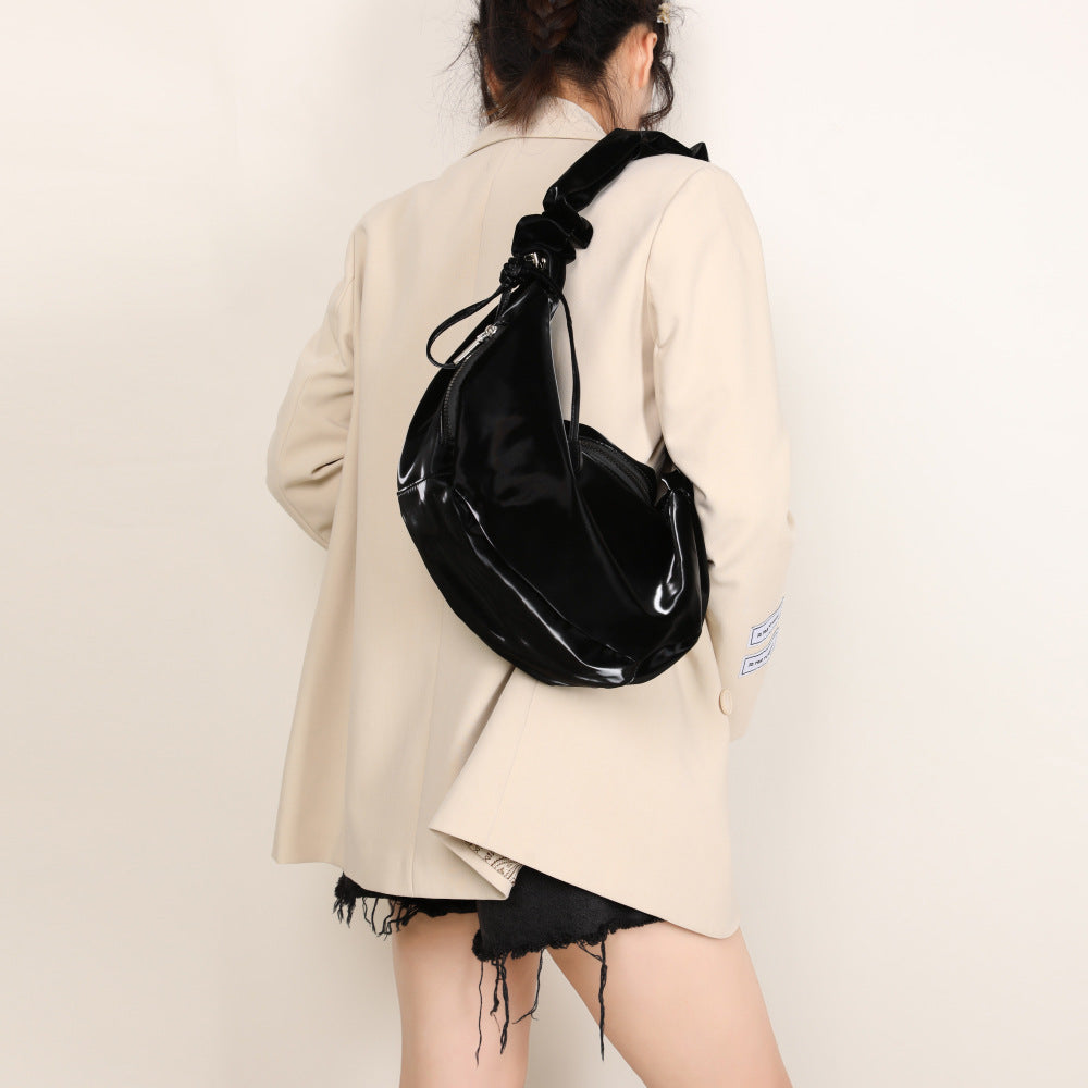 Women's High Sense Dumpling Fashion Soft Leather Crossbody Bags