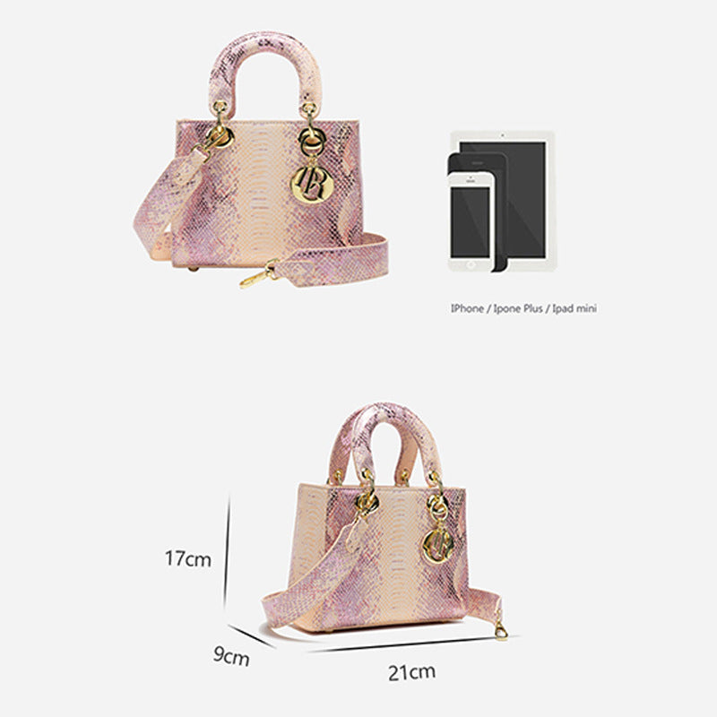Graceful Serpentine Diana High-grade Fashion Pink Handbags