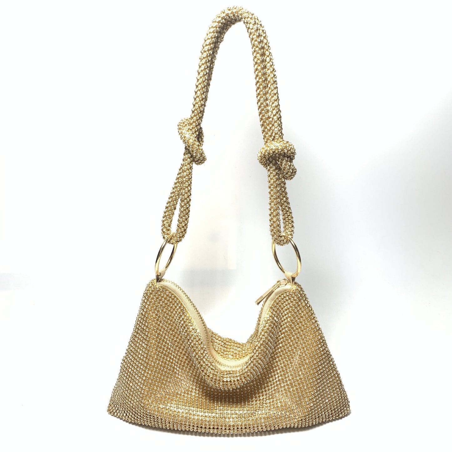 Flash Knotted Rhinestone Handmade Banquet Dinner Evening Bags