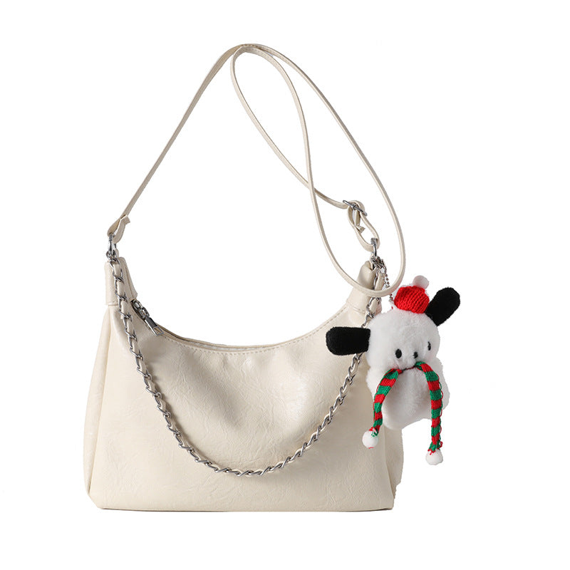 Women's Large Capacity Korean Fashionable Pleated Spring Shoulder Bags