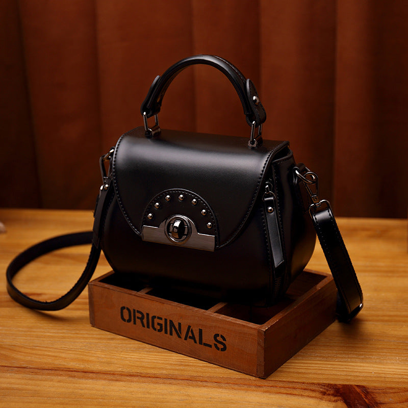 Women's Mature Elegant Retro Fashion Soft Leather Shoulder Bags