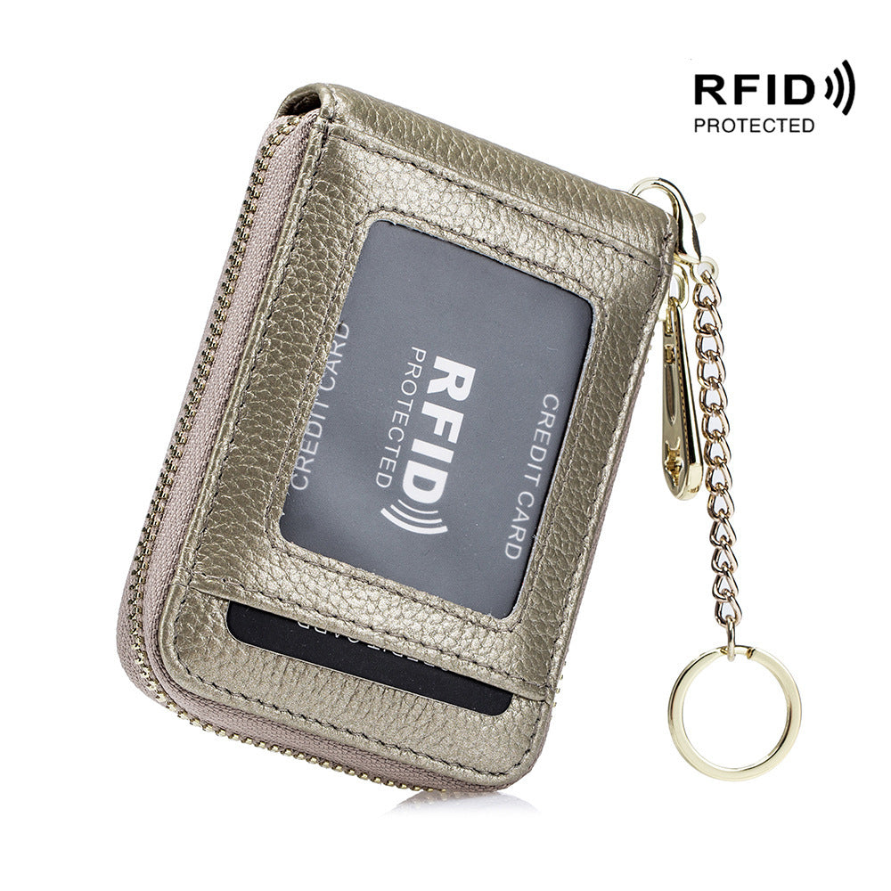 Women's & Men's & Leather Expanding Bank Card Holder