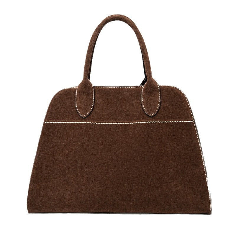 Women's Elegant Retro Simple Dull Polish Tote Bags