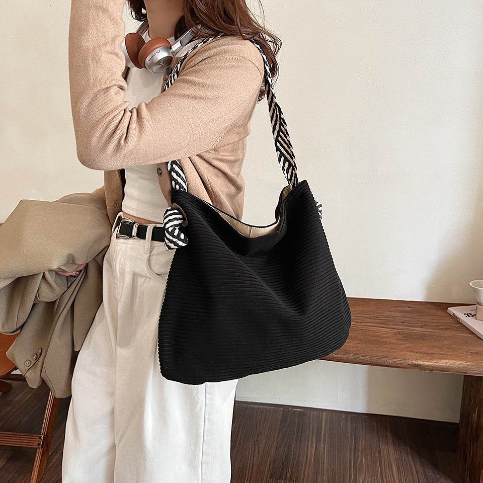 Women's Canvas Large Capacity Totes High-grade Commuter Shoulder Bags