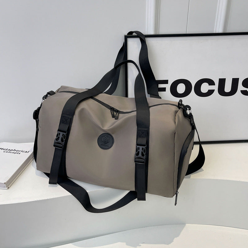 Women's & Men's & Large Capacity Swim Solid Color Simple Travel Bags