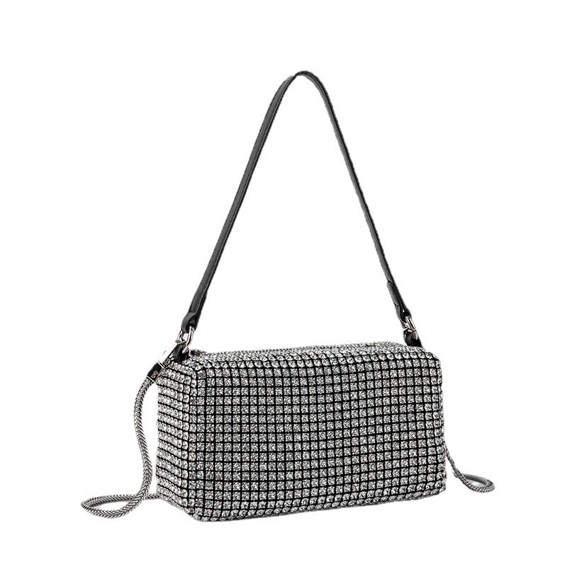 Women's Pearl Rhinestone Summer Shiny Full Diamond Armpit Bags