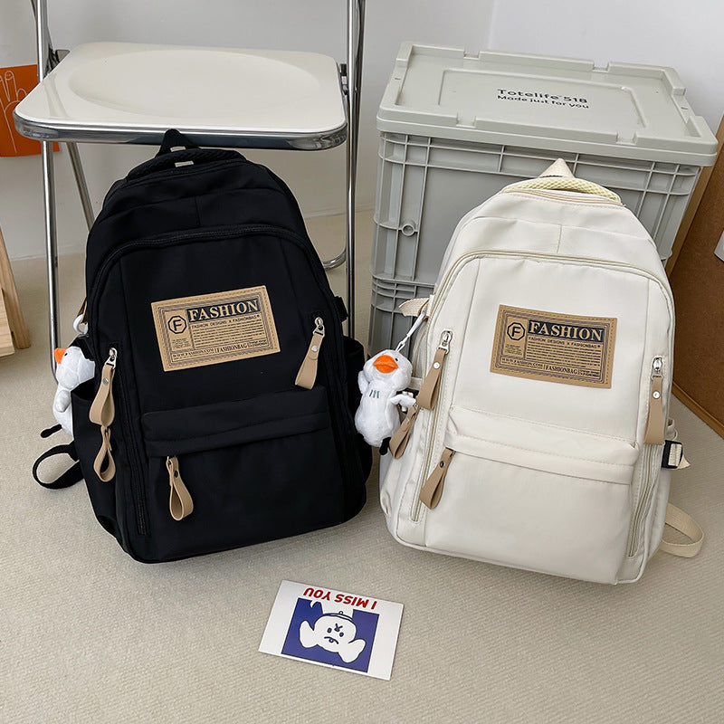 Women's Mori Style Large Capacity Solid Color Backpacks