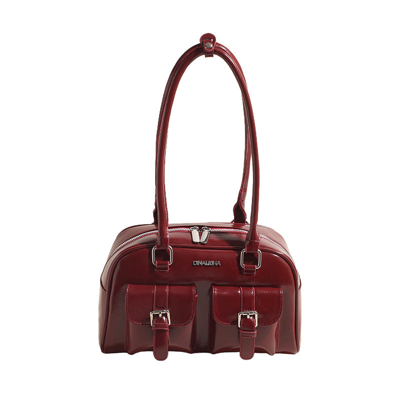 Women's Boston Trendy Wild Underarm Bowling Armpit Bags