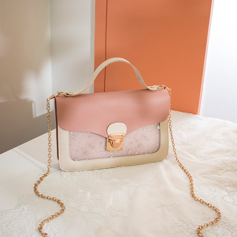 Women's Fashion Trendy Korean Style Transparent Star Shoulder Bags