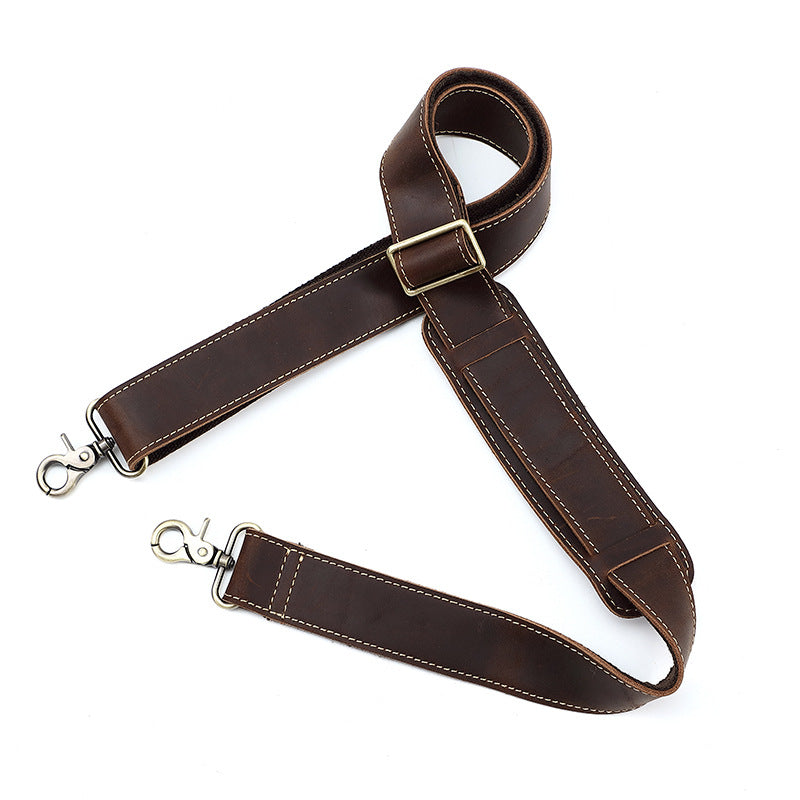 Men's Leather Strap Crazy Horse Retro Support Men's Messenger Bags