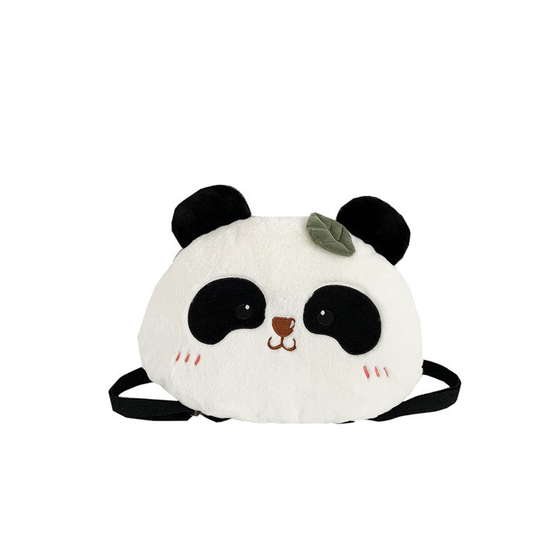 Women's Style Plush Cartoon Panda Autumn Lovely Soft Cute Backpacks