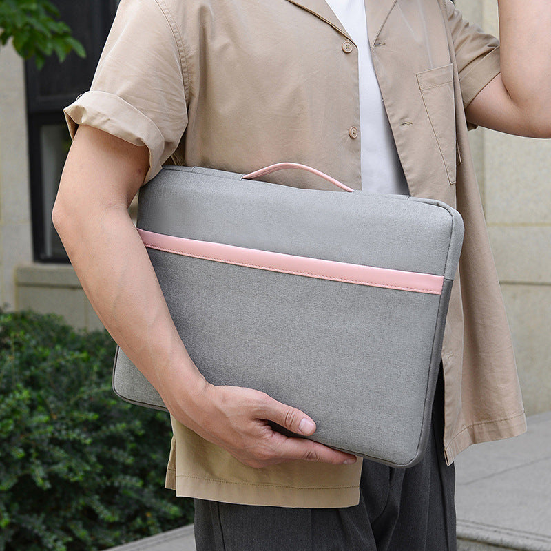 Women's & Men's & Notebook Inner Pc Pink Simple Bags