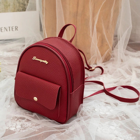 Women's Simple Cute Letter Label Fashion Backpacks