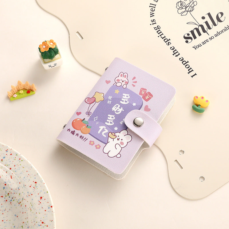 Women's & Men's & Cute Large Capacity Swiping Personalized Card Holder