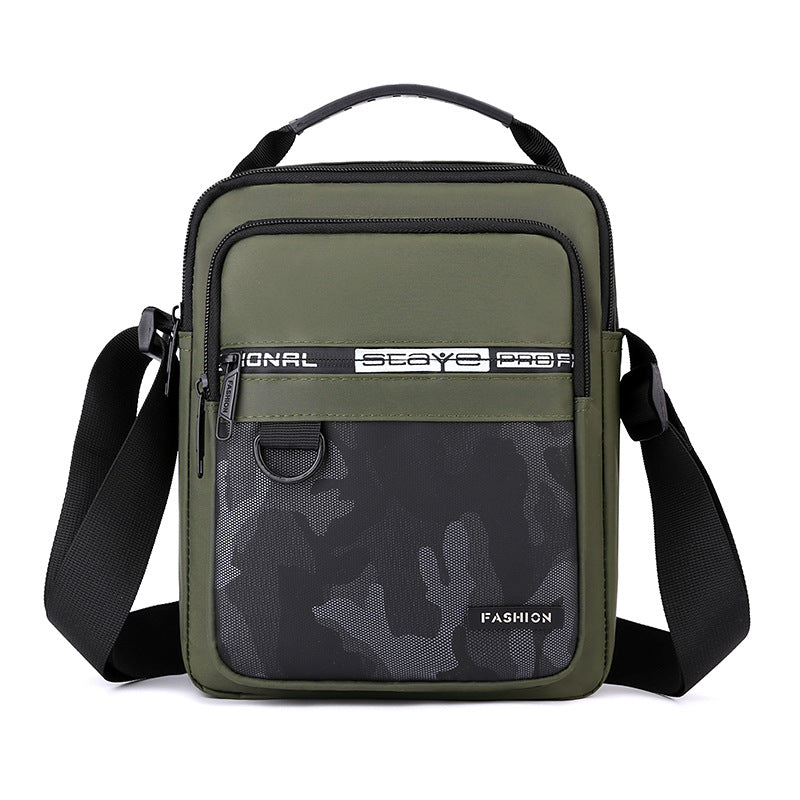 Men's Trendy Waterproof Oxford Cloth One Vertical Men's Messenger Bags