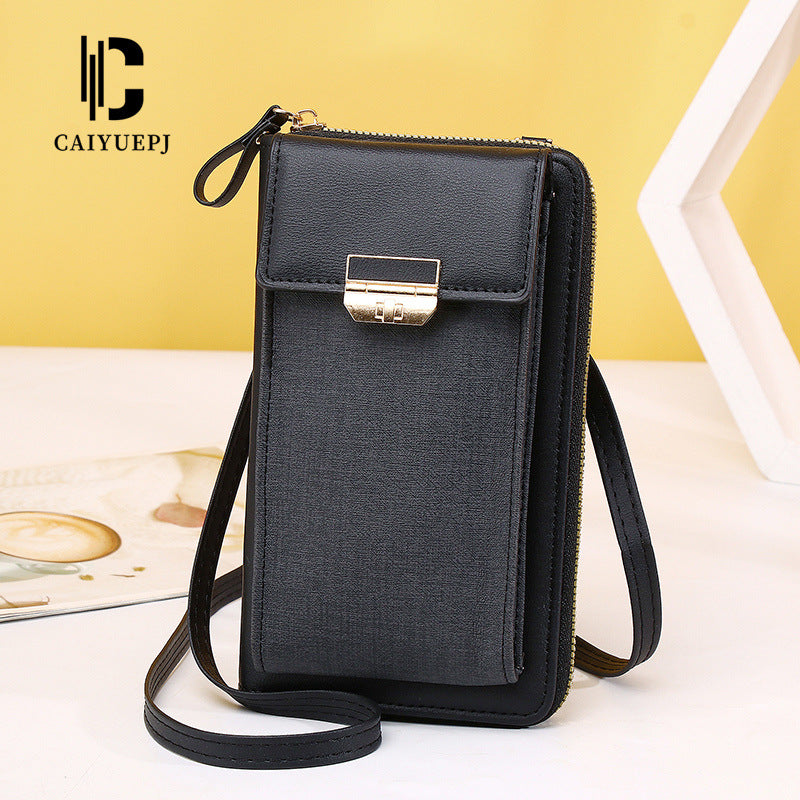 Women's Mobile Fashion Simple Korean Latch Phone Bags