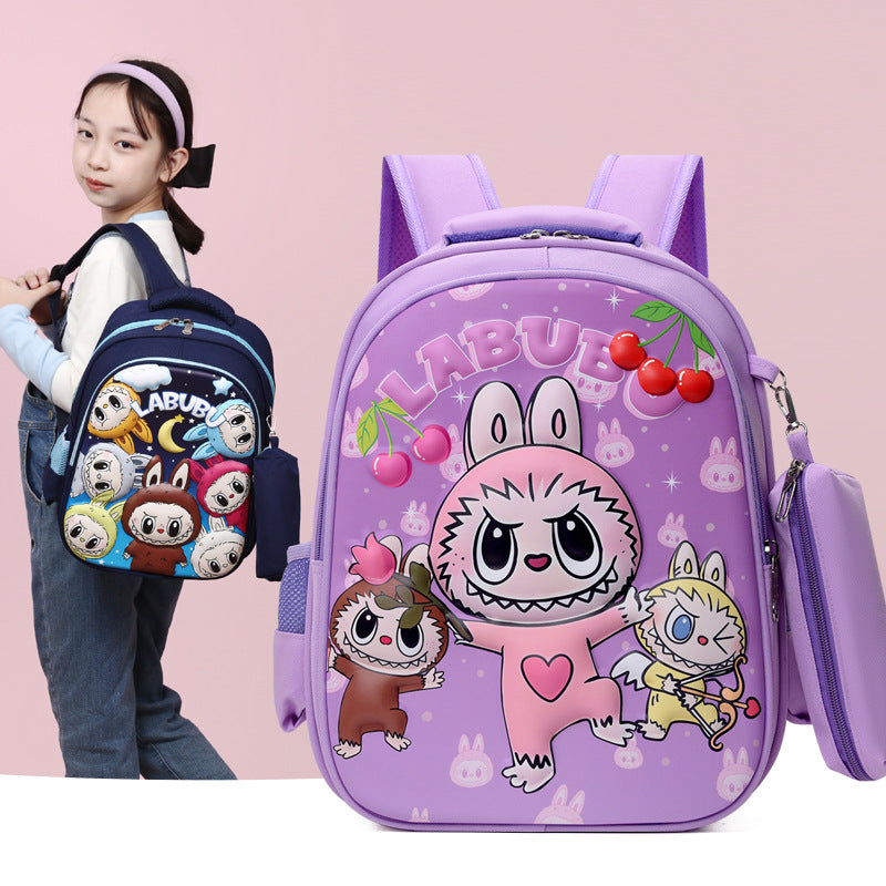 Automobiles Curtain Cloth Korean Style Large Kindergarten School Bags