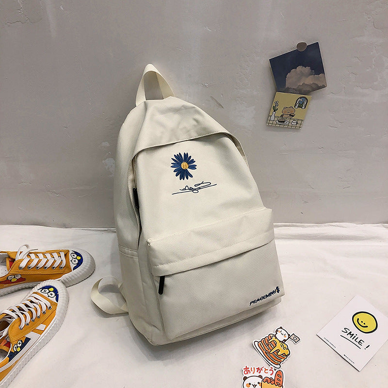 Korean Style Little Daisy Versatile Large Capacity Backpacks