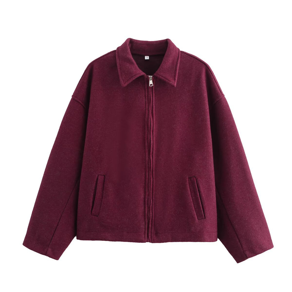 Women's Trendy Versatile Retro Brown Zipper Coats