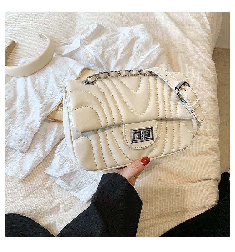 Women's Embroidery Line Fashion Simple Pouches Texture Crossbody Bags