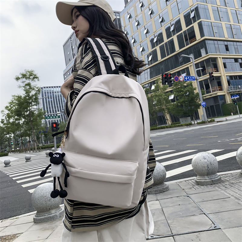 High Large Capacity Contrast Color Fresh Backpacks