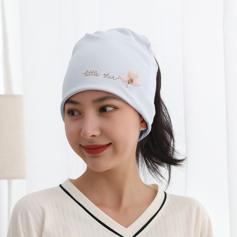 Confinement Cap Printed Hat Headscarf Cotton Bags