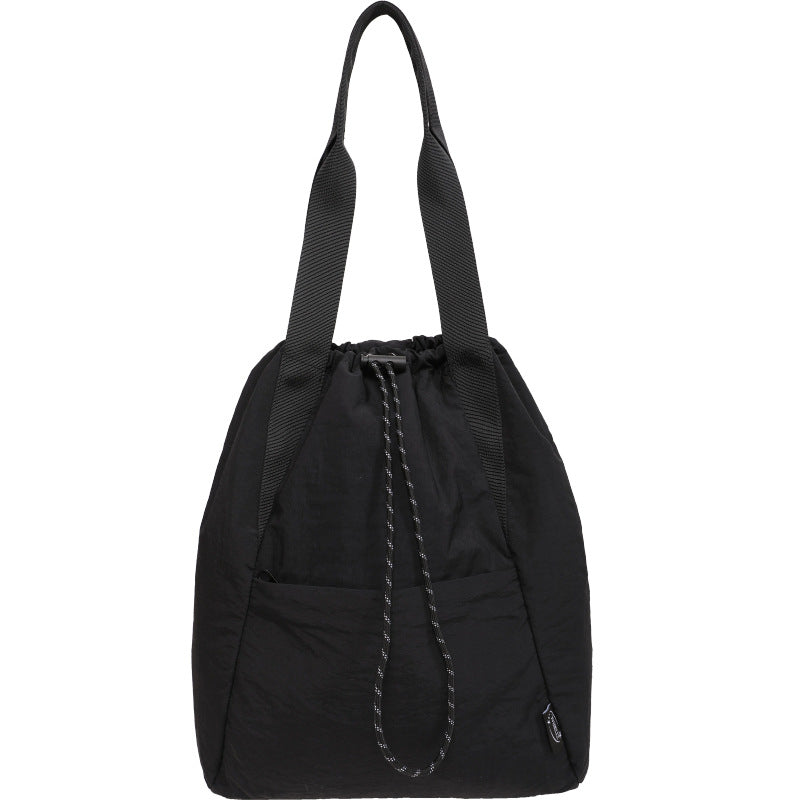 Women's Nylon Contrast Color Yoga Large Capacity Backpacks