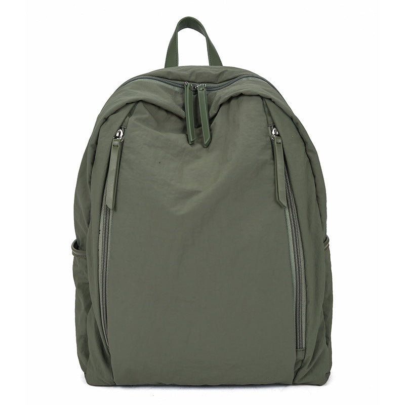 Nylon Solid Color Lightweight Literary Simplicity Backpacks