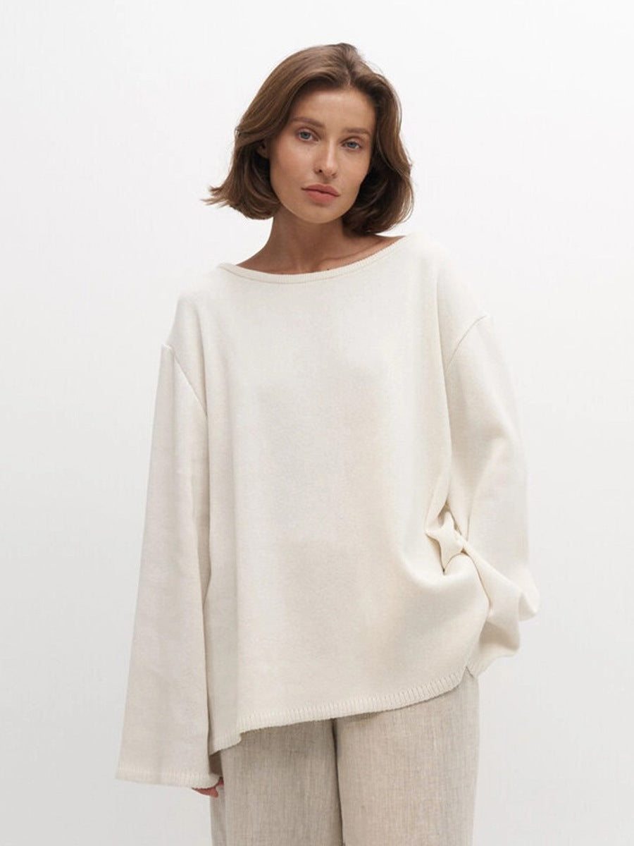 Cotton Pullover Loose Temperament Lazy Sexy Sweaters