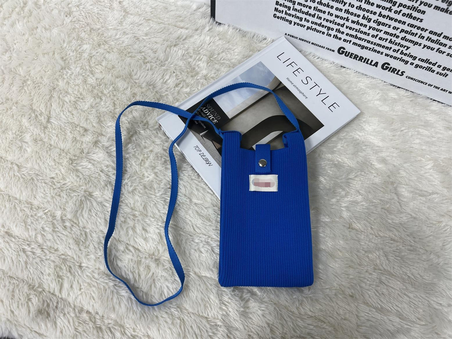 Spring Solid Color Cell Vertical Mini Simple Change Phone Bags
