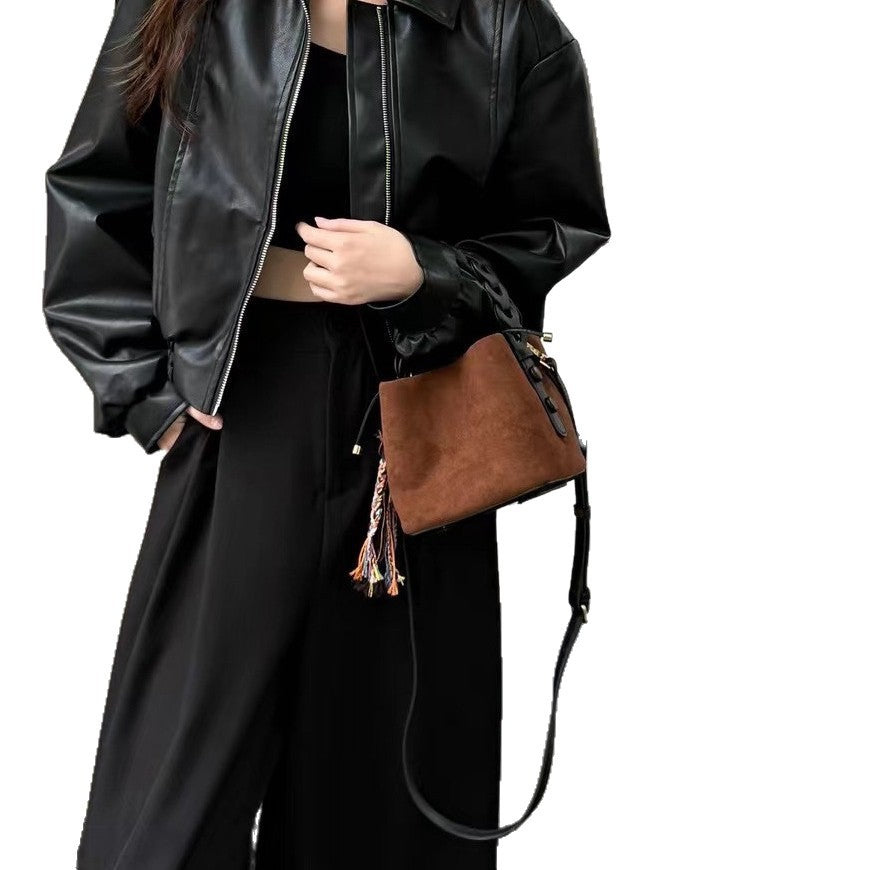 Beautiful Women's Basket High-grade Fashion Exquisite Bucket Bags