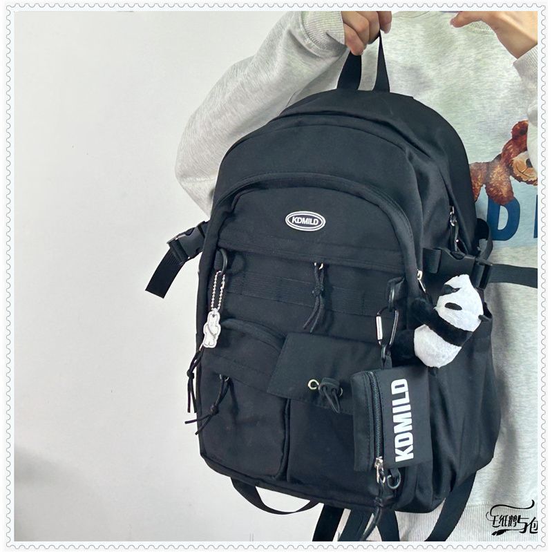 Korean Style Work Clothes Female Large Backpacks