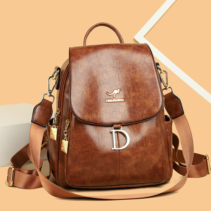 Women's Lightweight Large Capacity Fashion Trend Retro Backpacks