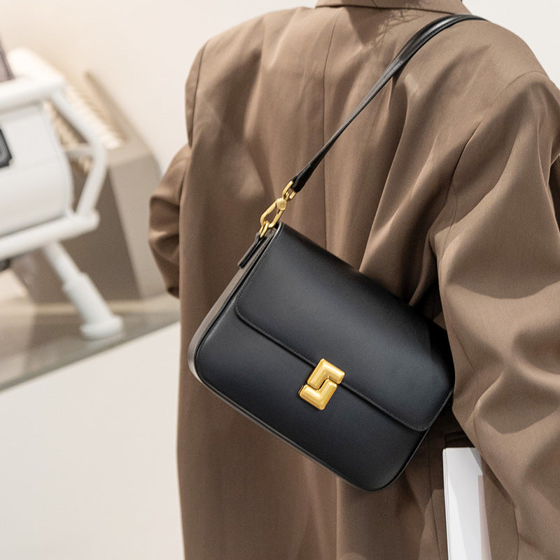 Women's Leather Pouch Korean Underarm Fashion High-grade Armpit Bags
