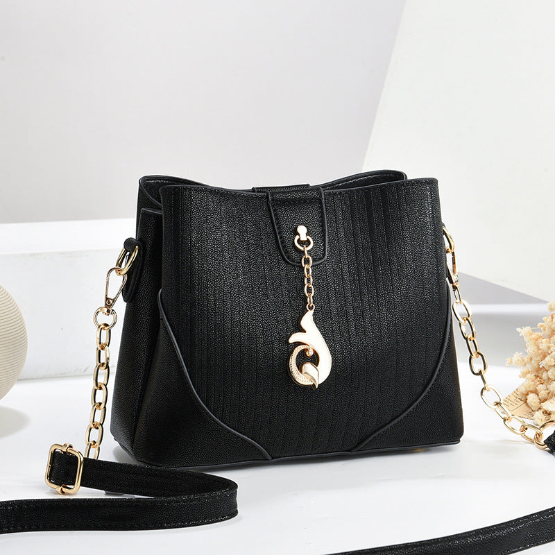 Women's Solid Color Today Popular High Sense Bucket Bags