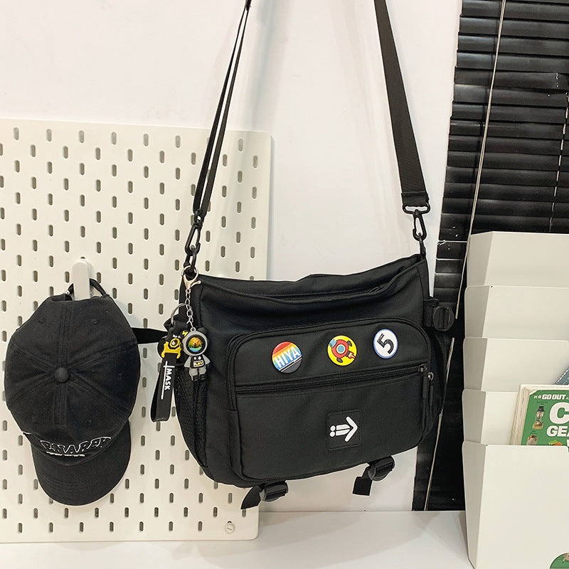 Trendy Male Portable Junior High Tutorial Men's Messenger Bags