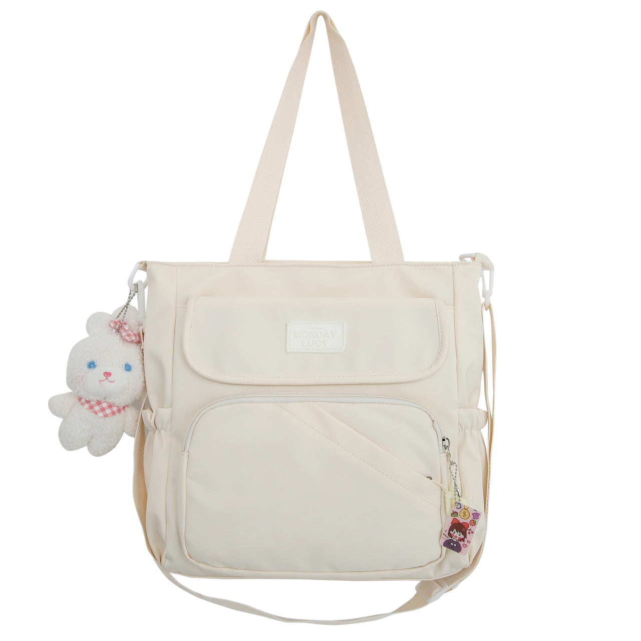 Simple Versatile Large Capacity Portable Cute Tuition Shoulder Bags