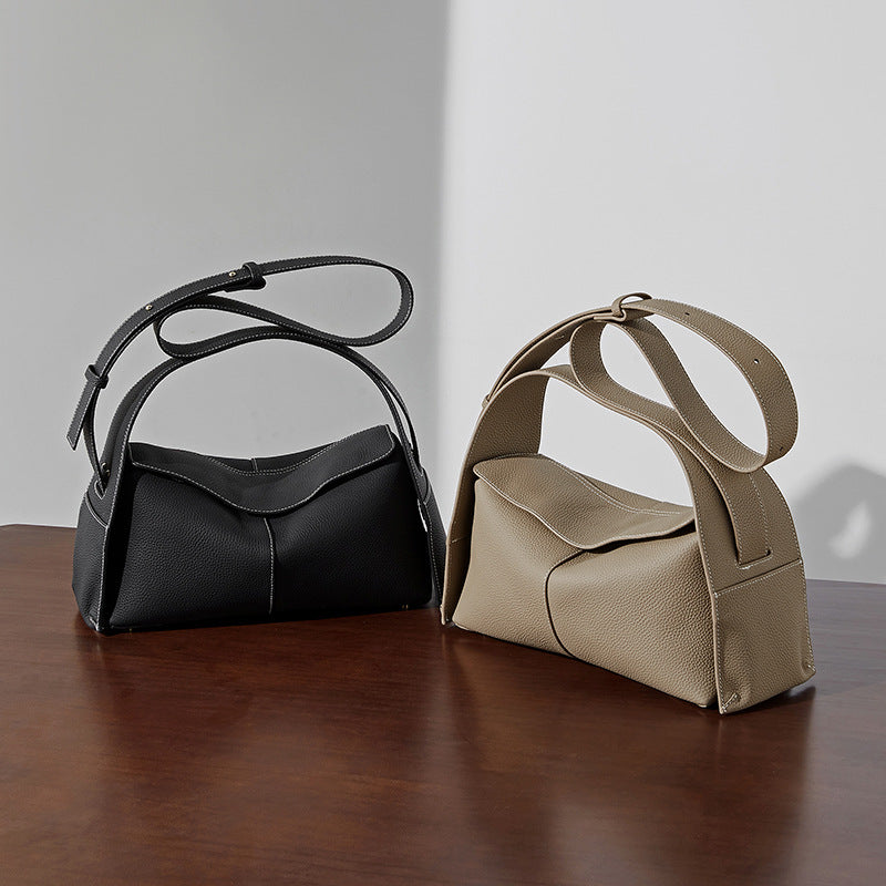 Women's Cowhide Detachable Portable Ear Hanging Series Crossbody Bags