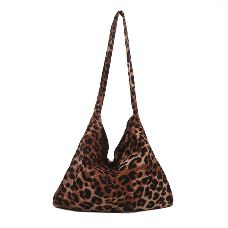 Women's Print Canvas Fashionable Preppy Style Large Shoulder Bags