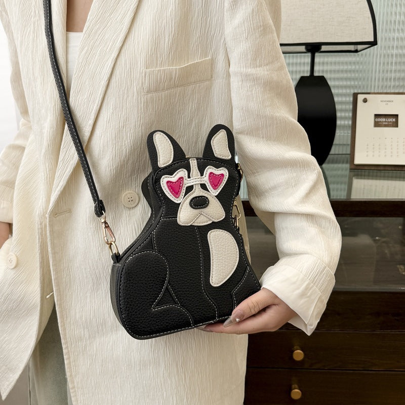 Women's Spring Cute Stitching Puppy Fashion Cool Crossbody Bags