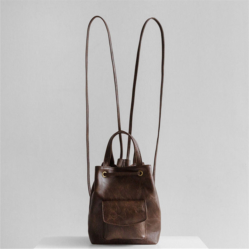 Cool High-grade Retro American Brown Simple Shoulder Bags