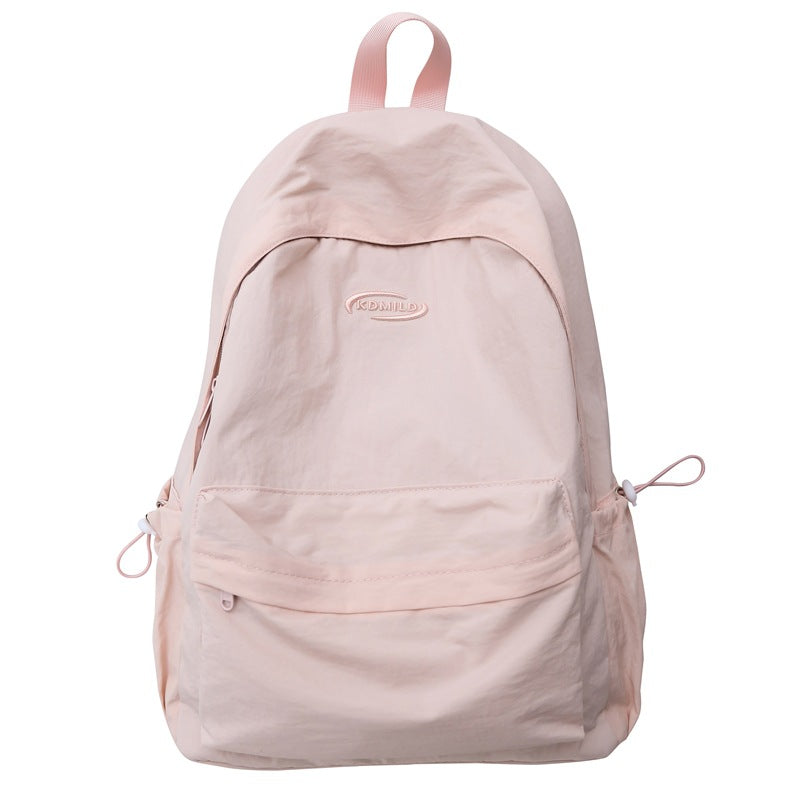Simple Solid Color For College Female Backpacks