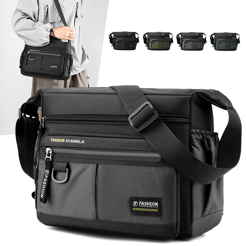 Men's Large Capacity Waterproof Leisure Simple Trendy Men's Messenger Bags