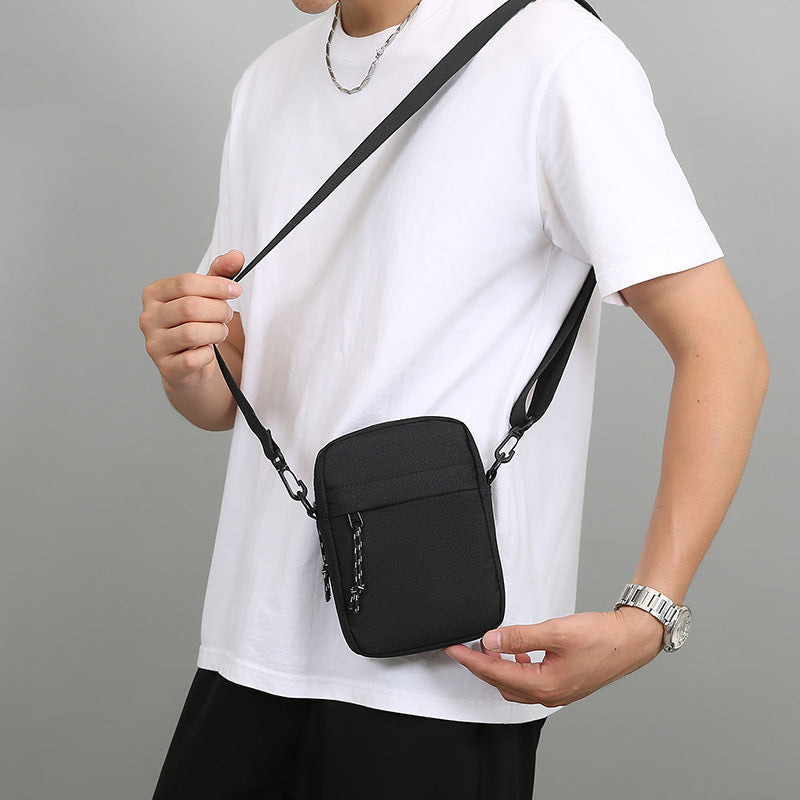Men's Single Trendy Fashion Oxford Cloth Printed Men's Shoulder Bags