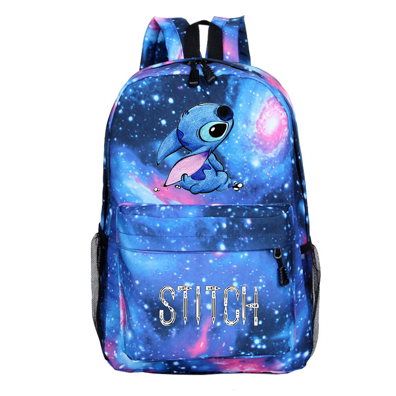 Star Stitch Cartoon Primary Secondary Grade Backpacks